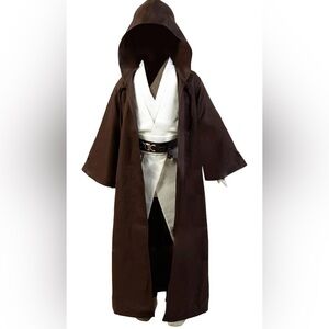 Boy’s Star Wars Luke Skywalker Halloween Costume Hooded Cloak Brown Size M 10/12
